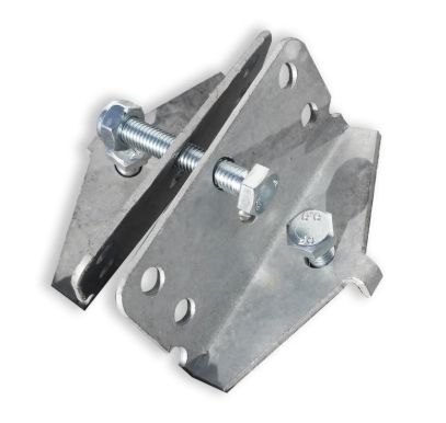 Fixed adjustable roller beam bracket 70x70