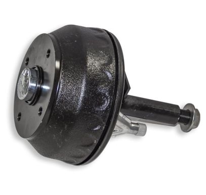 Brake-equipped hub left